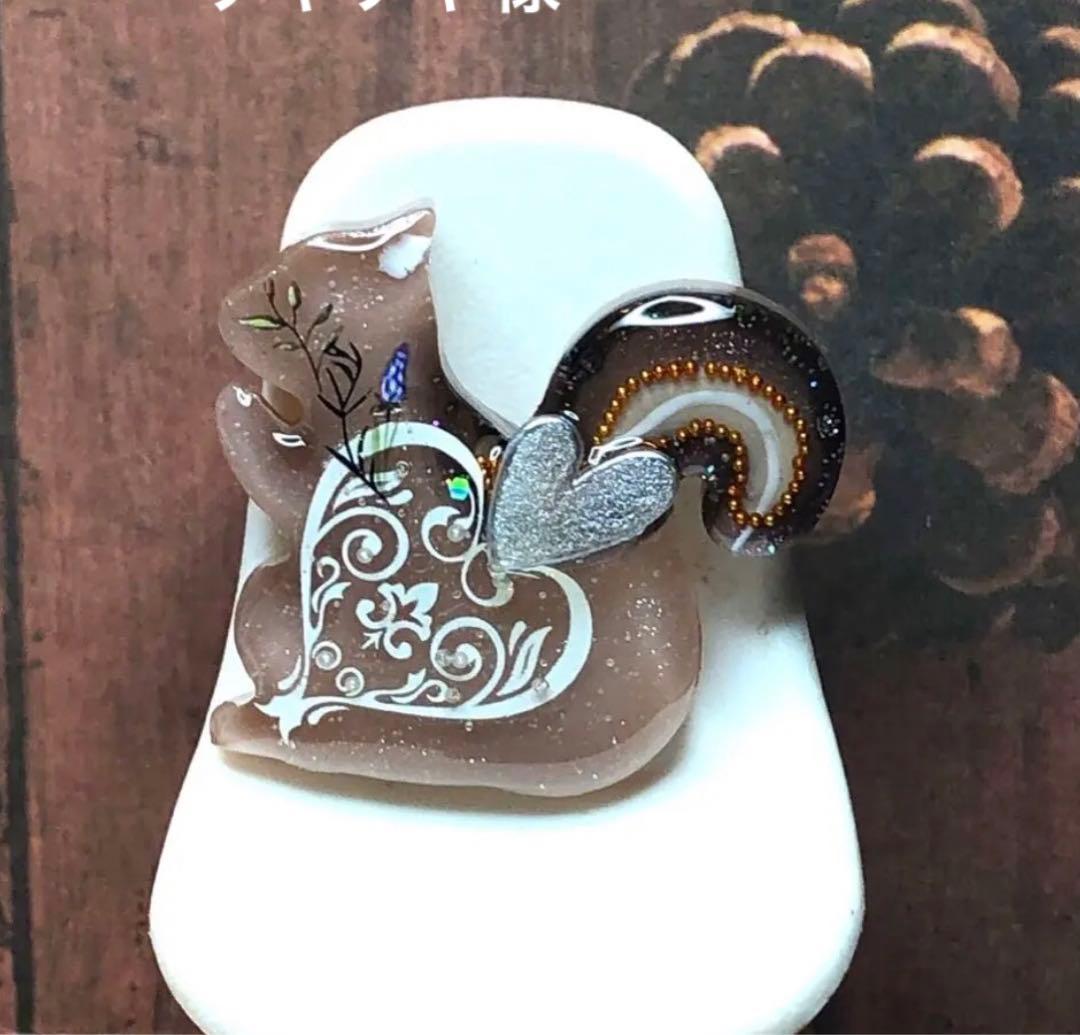 レジンヘアゴム ホヌ ステンドグラス調