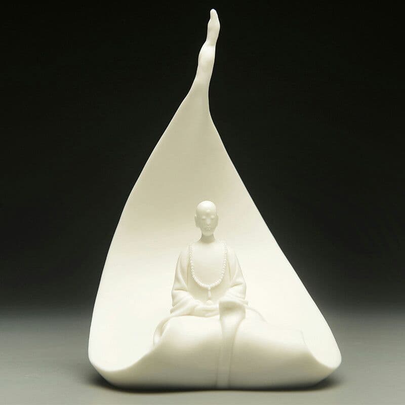 彫刻芸術置物、一葉菩提陶磁器創意装飾品