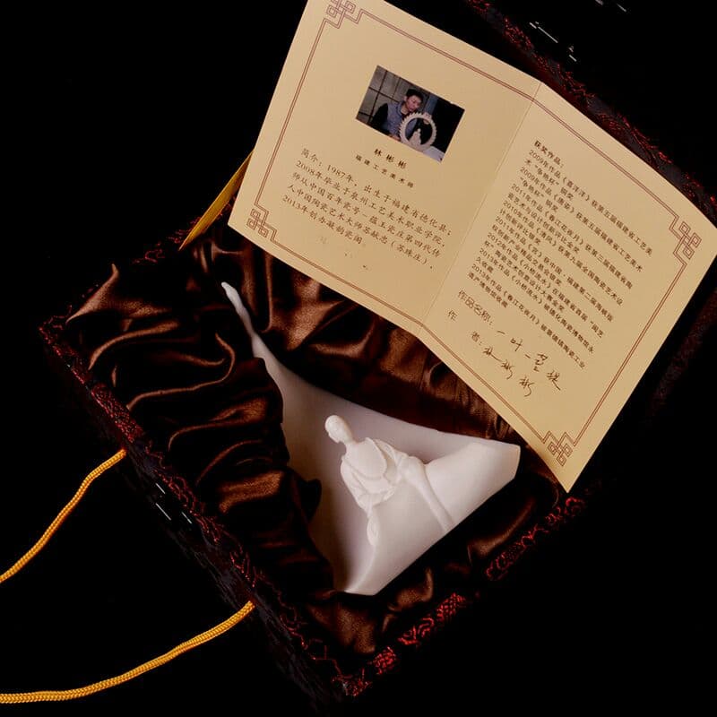 彫刻芸術置物、一葉菩提陶磁器創意装飾品