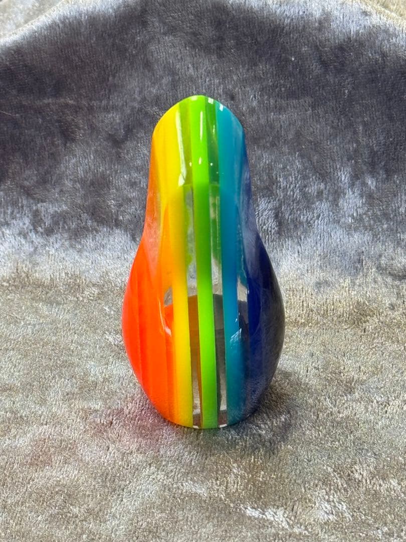 三線バチ　ド派手レインボー