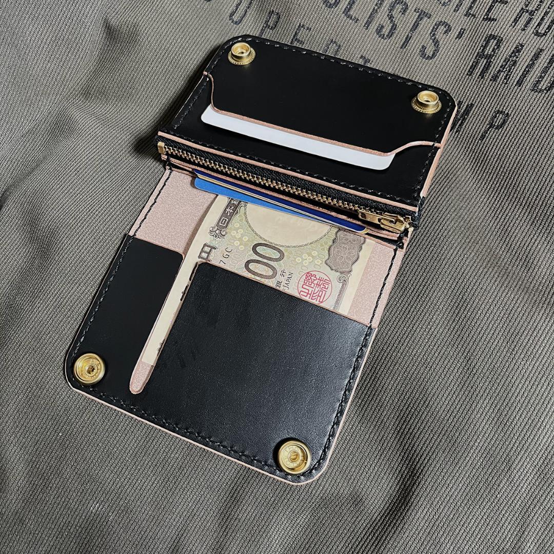 トラッカーウォレット ショートトラッカーウォレット 国産牛革 茶芯 #346