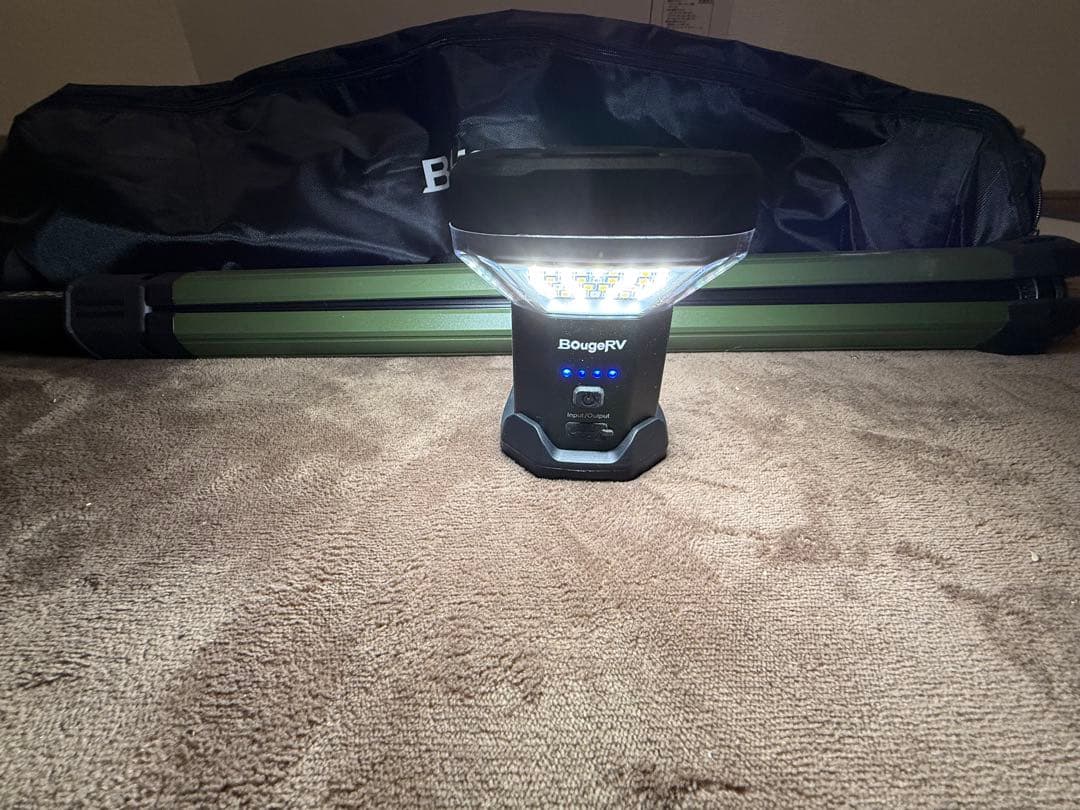 BougeRV LEDランタン 収納バッグ付き