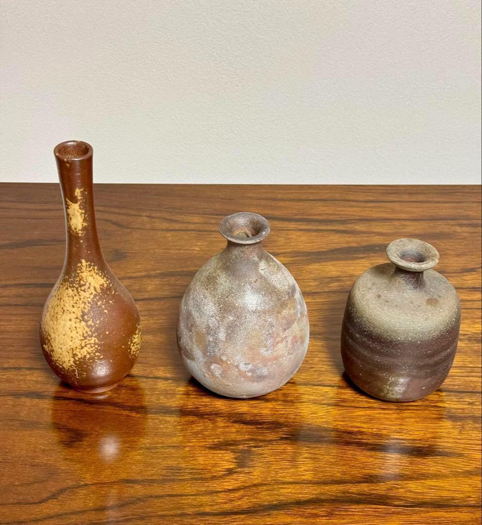 新品未使用 備前焼 花入れ 花瓶 骨董品 アンティーク 焼物 和室 日本 陶芸