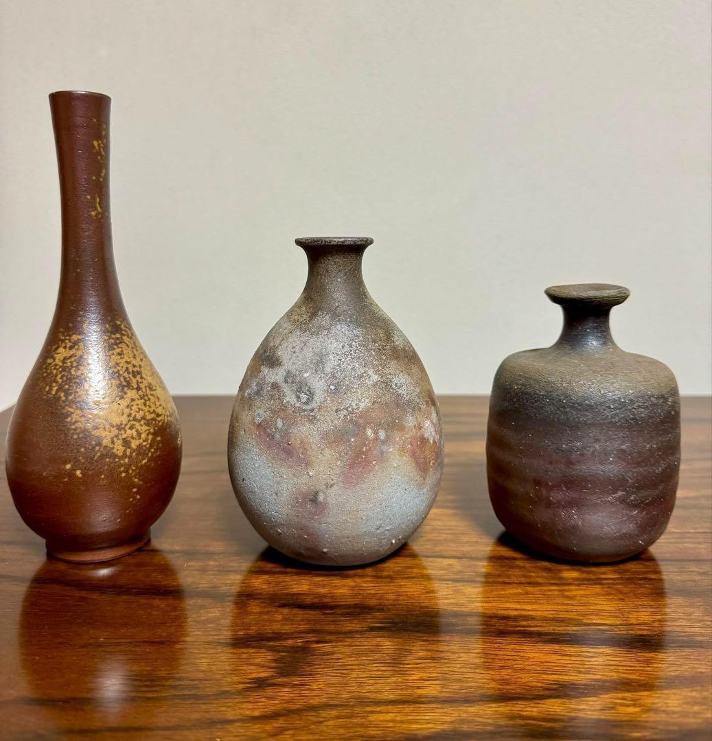 新品未使用 備前焼 花入れ 花瓶 骨董品 アンティーク 焼物 和室 日本 陶芸