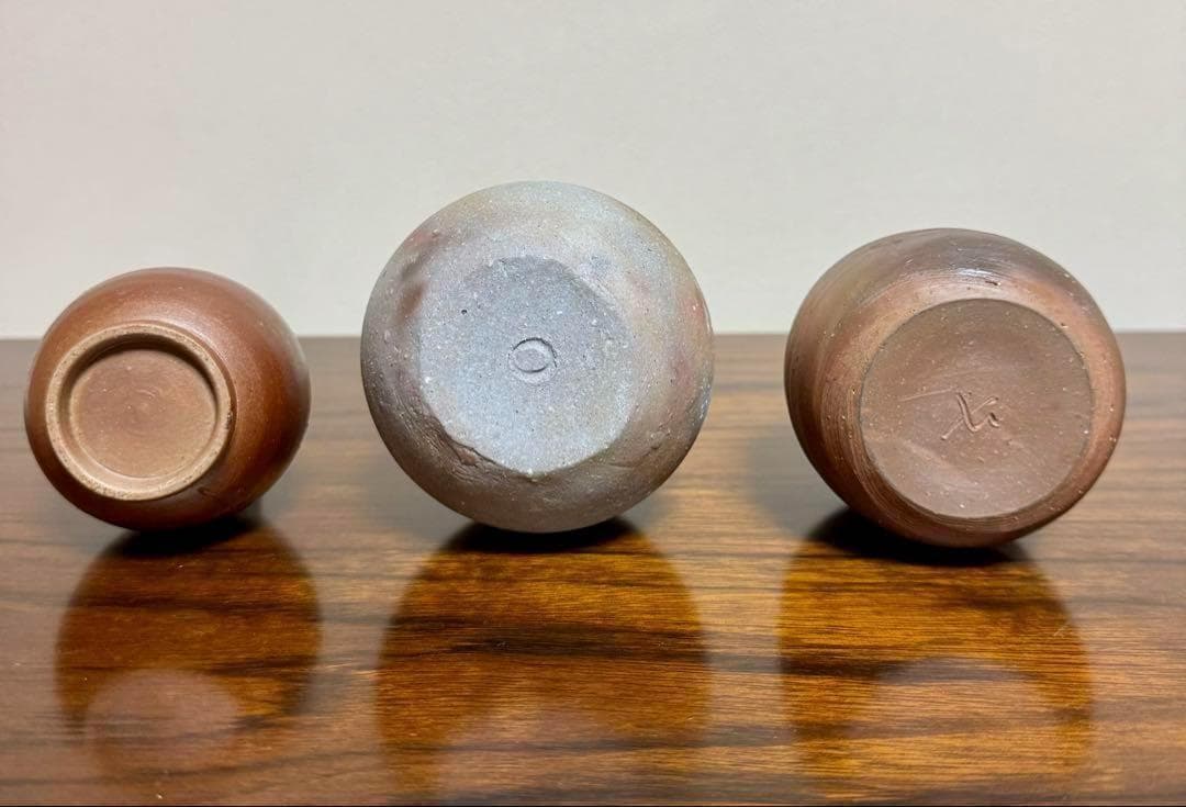 新品未使用 備前焼 花入れ 花瓶 骨董品 アンティーク 焼物 和室 日本 陶芸