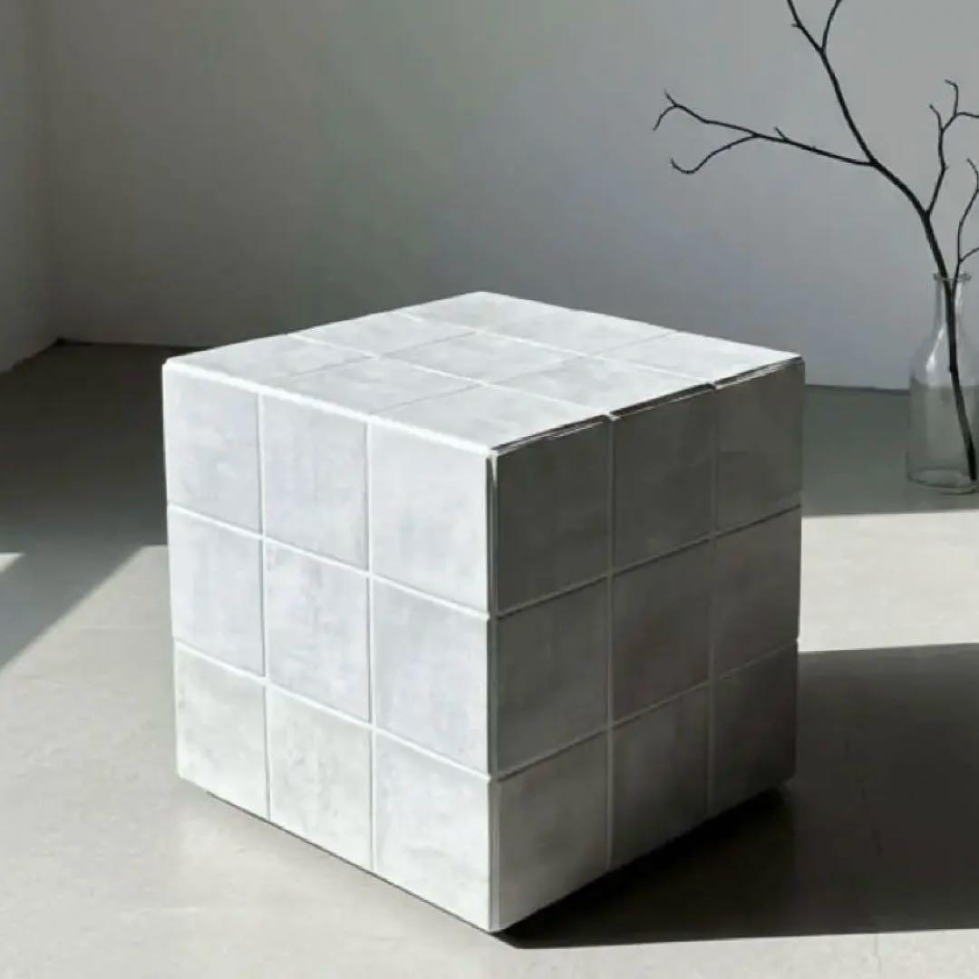 【今週限定値下げ】タイルキューブ サイドテーブル オブジェ タイル雑貨