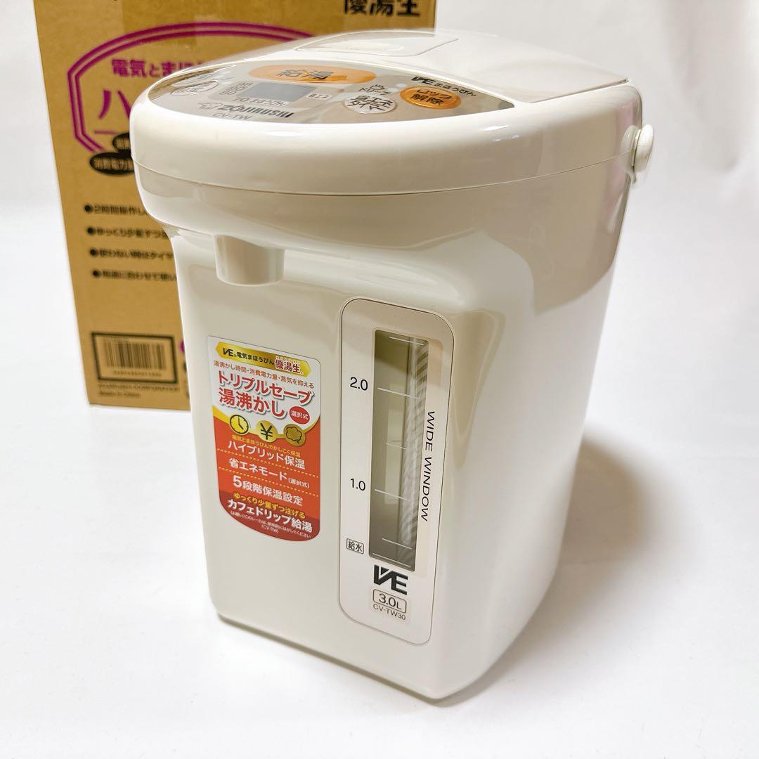 未使用品 ZOJIRUSHI 象印 CV-TW30-CA 電気ポット 3.0L
