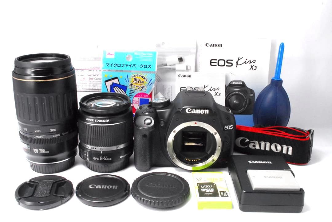 初心者おすすめ✨Canon Kiss X3 ダブルレンズ✨スマホ転送OK✨入学式