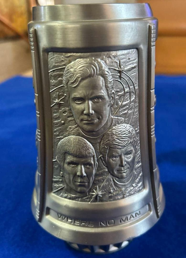 公式25周年記念スタートレック ピューター（錫）製、ビアジョッキ