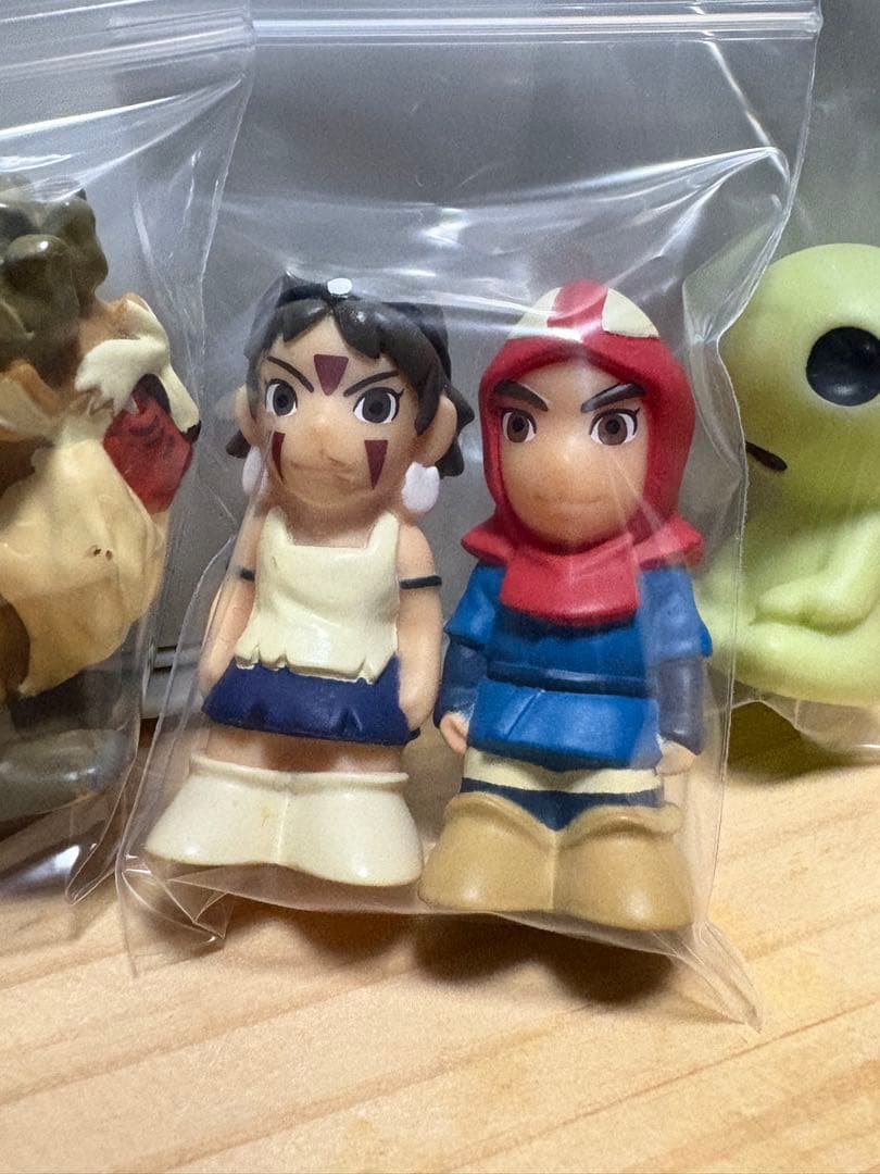 ジブリ もののけ姫 指人形 5体セット廃盤レア品