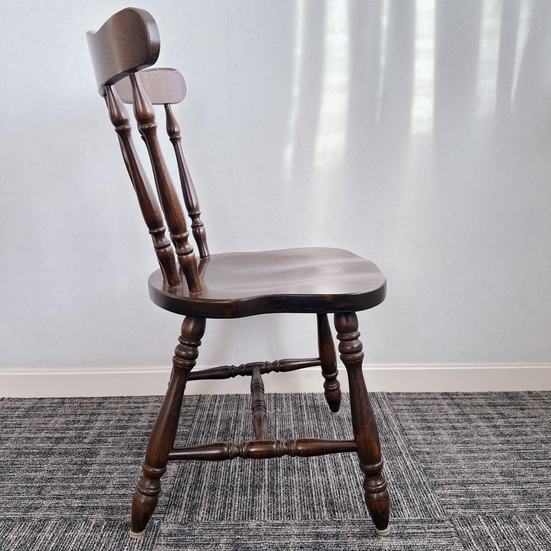 美品 飛騨産業 キツツキ ウィンザーチェア 椅子 ダイニングチェア 木製