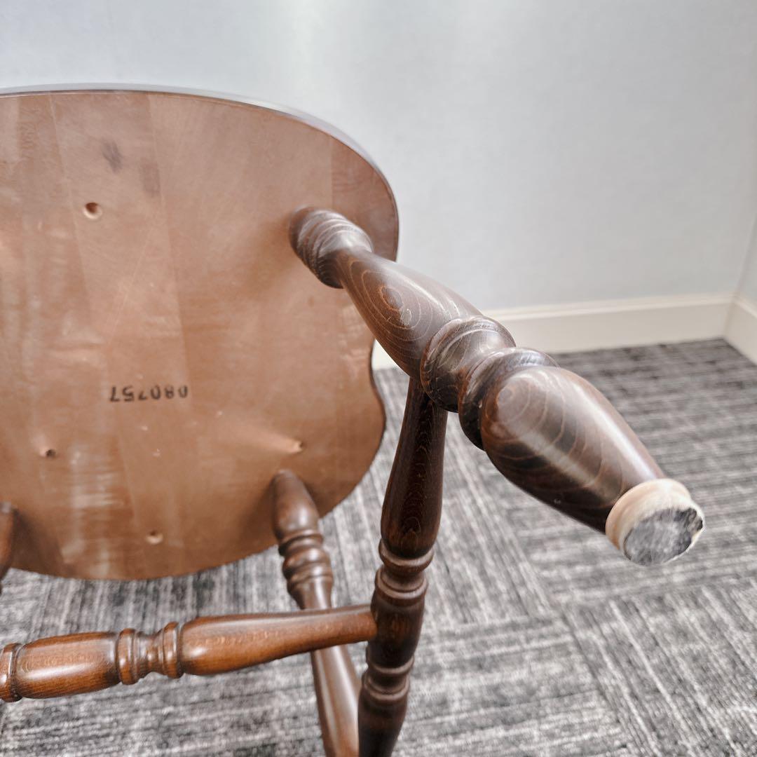 美品 飛騨産業 キツツキ ウィンザーチェア 椅子 ダイニングチェア 木製