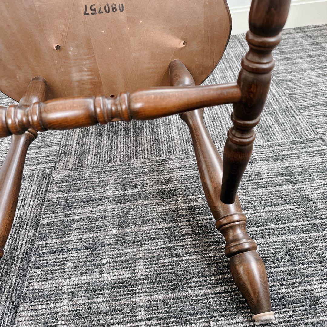 美品 飛騨産業 キツツキ ウィンザーチェア 椅子 ダイニングチェア 木製