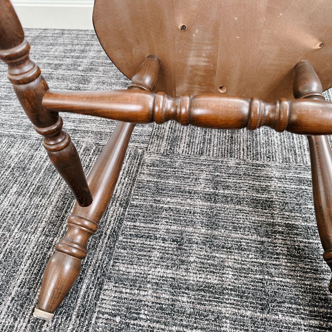 美品 飛騨産業 キツツキ ウィンザーチェア 椅子 ダイニングチェア 木製