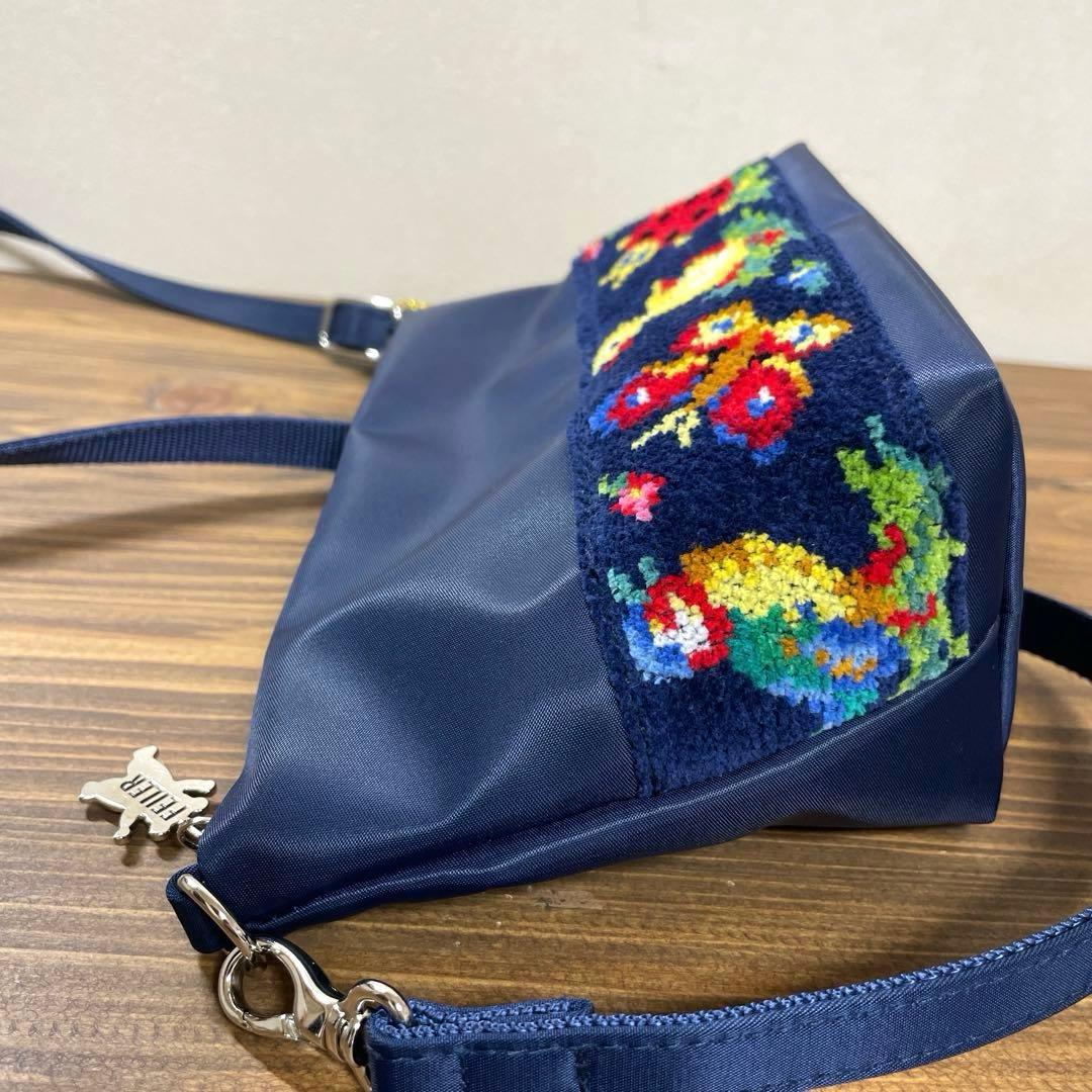 【新品未使用】フェイラー 学校ショルダーバッグ ハイジ　ネイビー