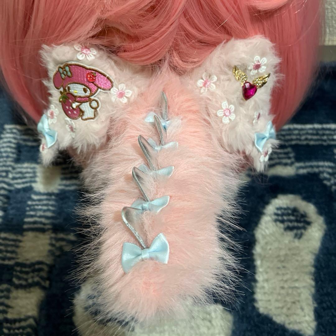 海外限定⭐️特大 ZIMOMO ジモモオリジナル ピンク&ホワイトカスタム