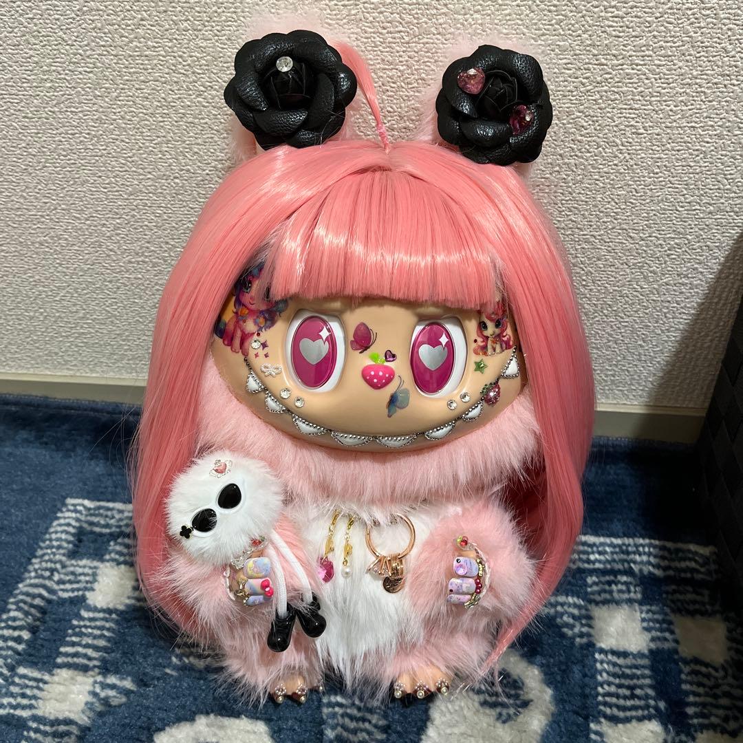 海外限定⭐️特大 ZIMOMO ジモモオリジナル ピンク&ホワイトカスタム