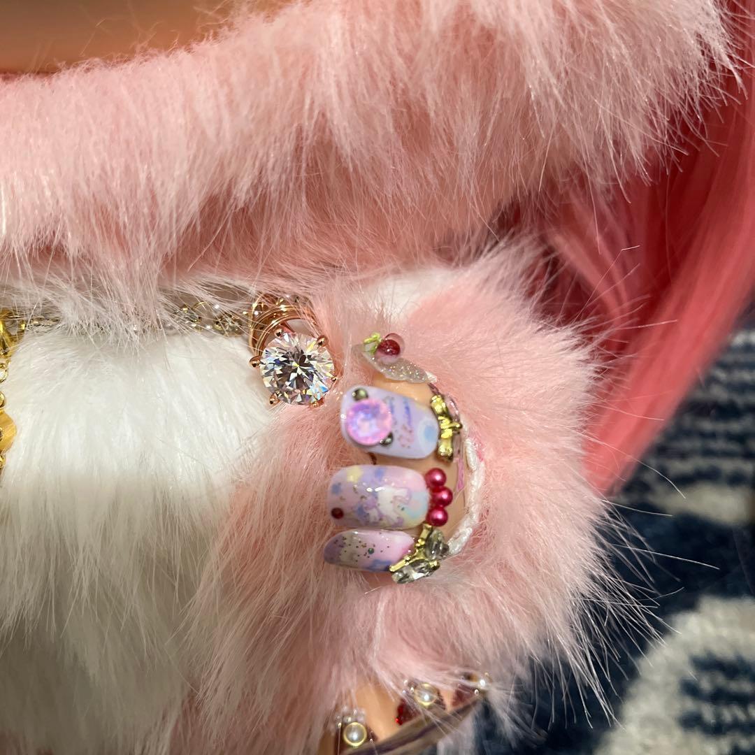 海外限定⭐️特大 ZIMOMO ジモモオリジナル ピンク&ホワイトカスタム