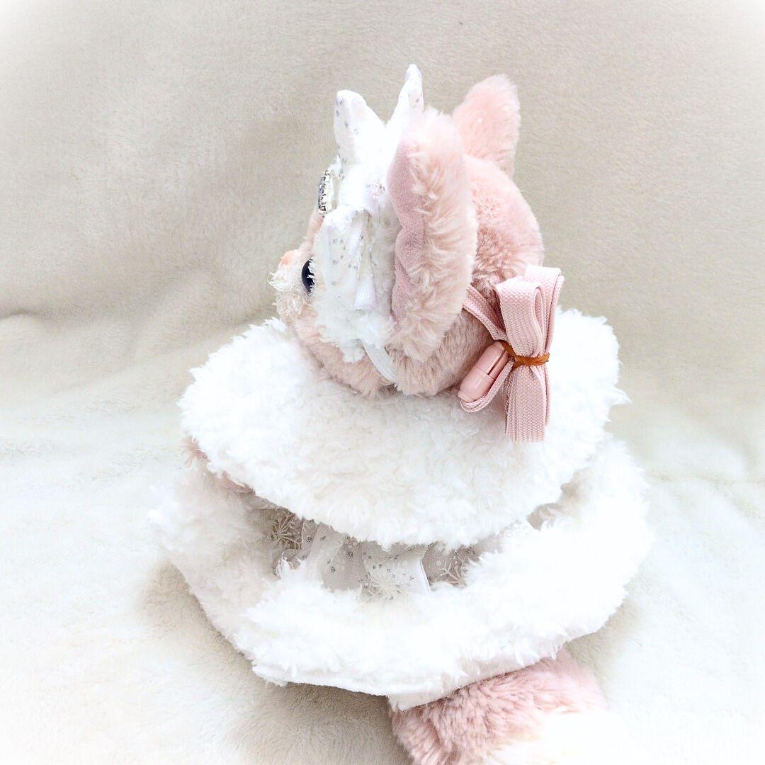 リーナベル　ハンドパペット　ショルダーバック等のぬいぐるみ着用可　結晶白1440