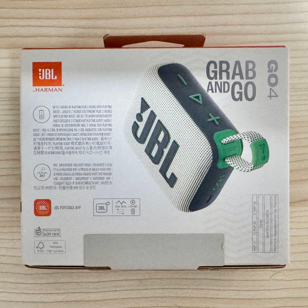 新品未開封 JBL GO4 ポータブルスピーカー 防水 防塵 グリーン 即日発送