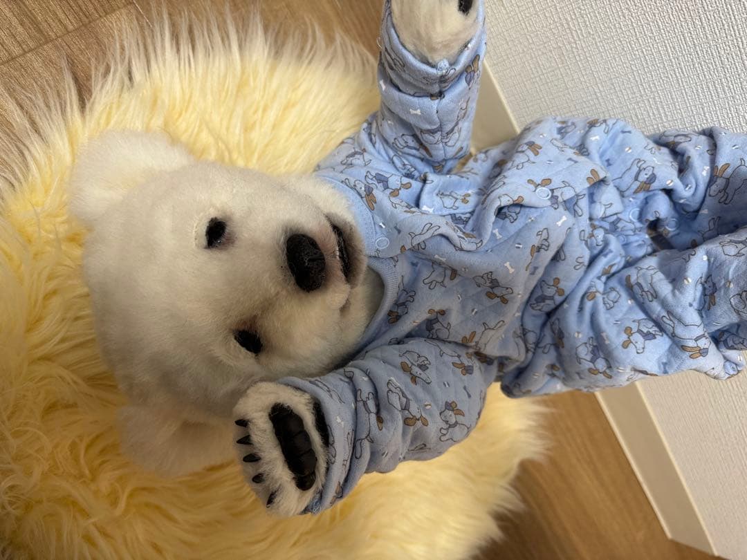 海外作家様作　赤ちゃんのシロクマ　テディベア
