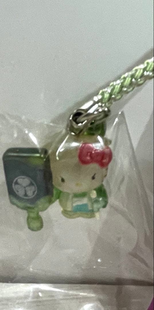 ハローキティ 根付 ストラップ　水戸黄門　風水カラー 3色セット