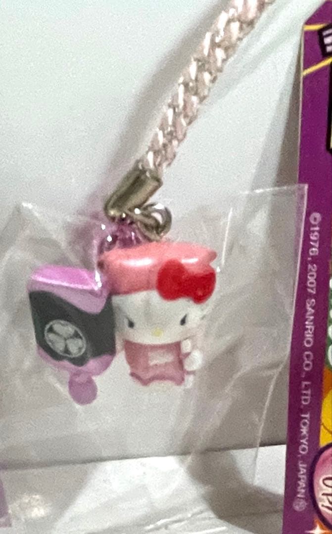 ハローキティ 根付 ストラップ　水戸黄門　風水カラー 3色セット