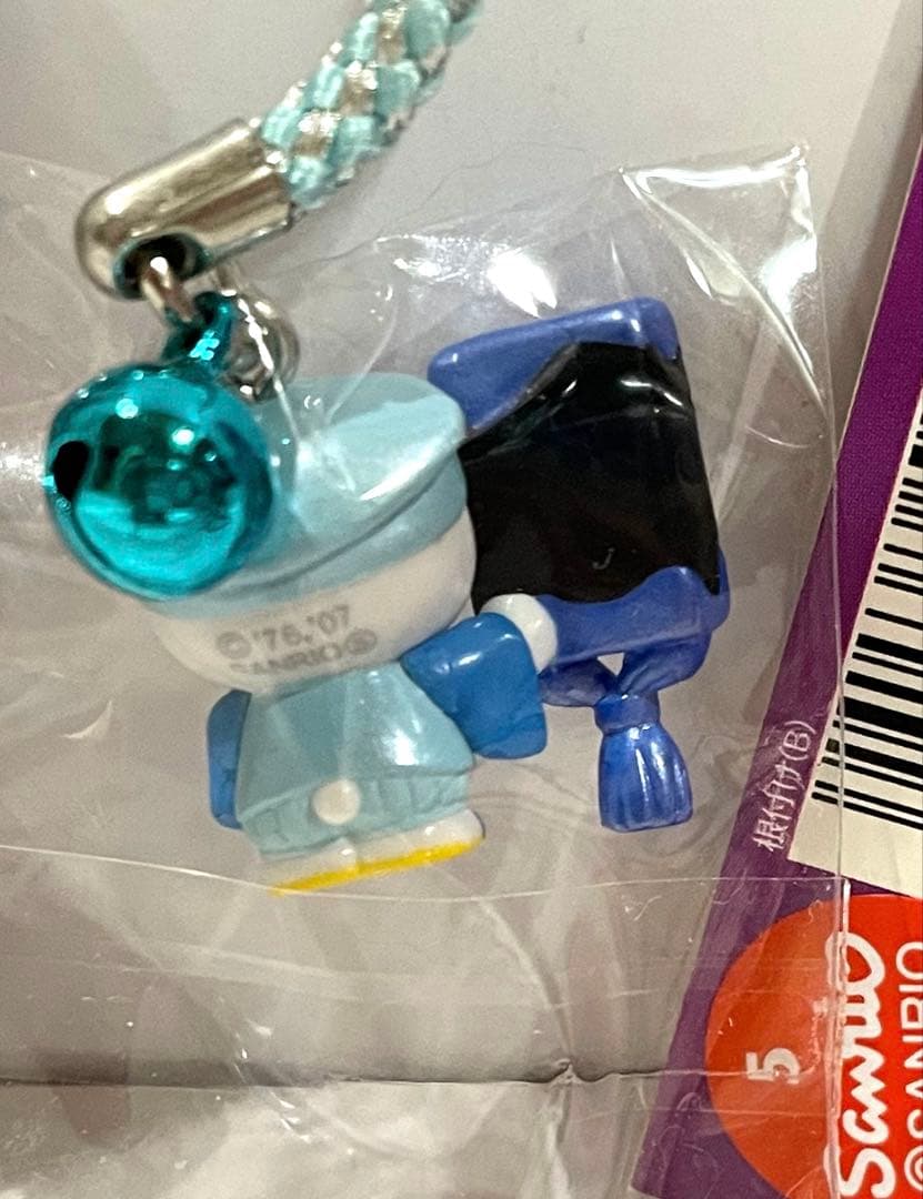 ハローキティ 根付 ストラップ　水戸黄門　風水カラー 3色セット