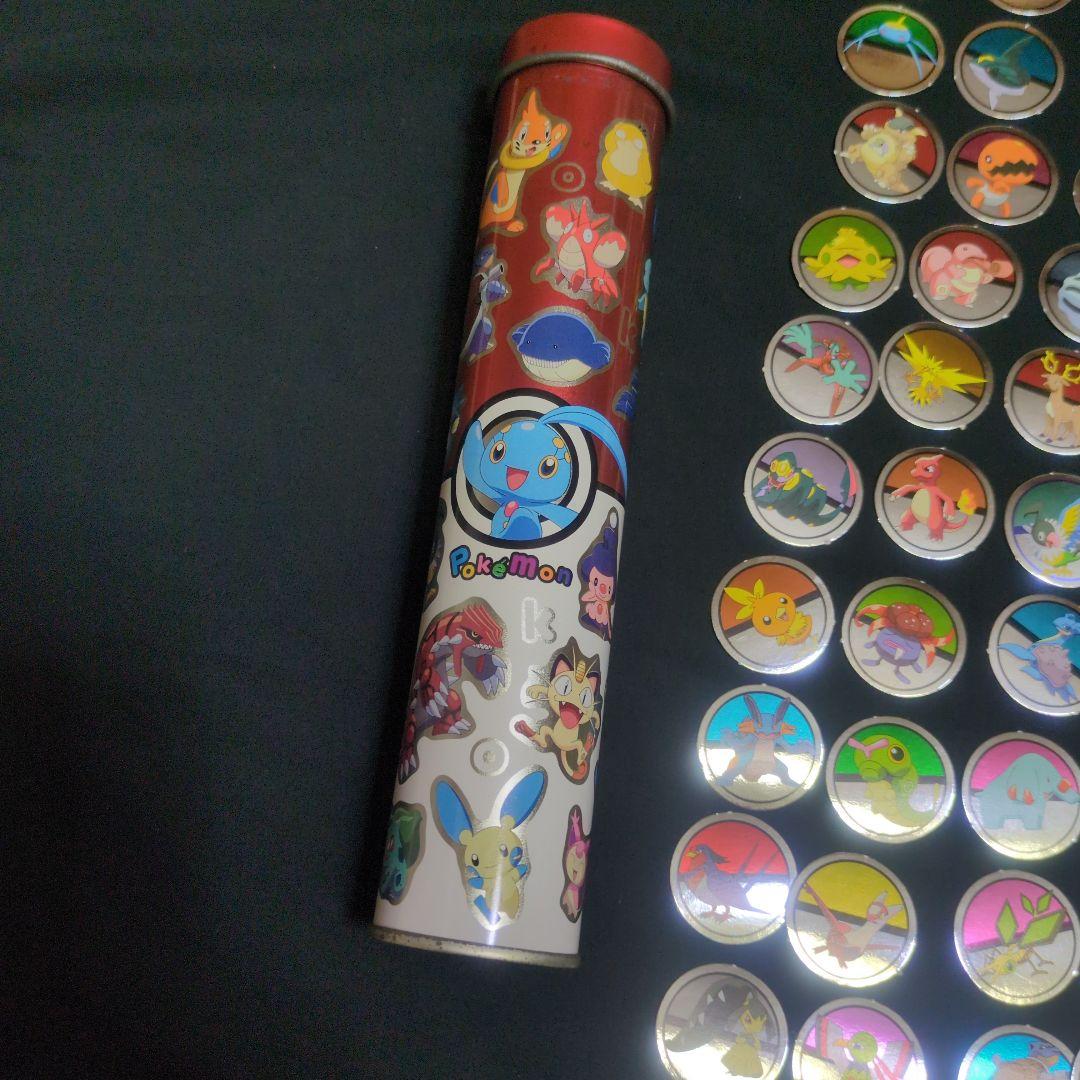 ☆週末限定☆ポケモン ぎんピカ メダル 小学館　幼稚園 付録　収納缶付き249枚