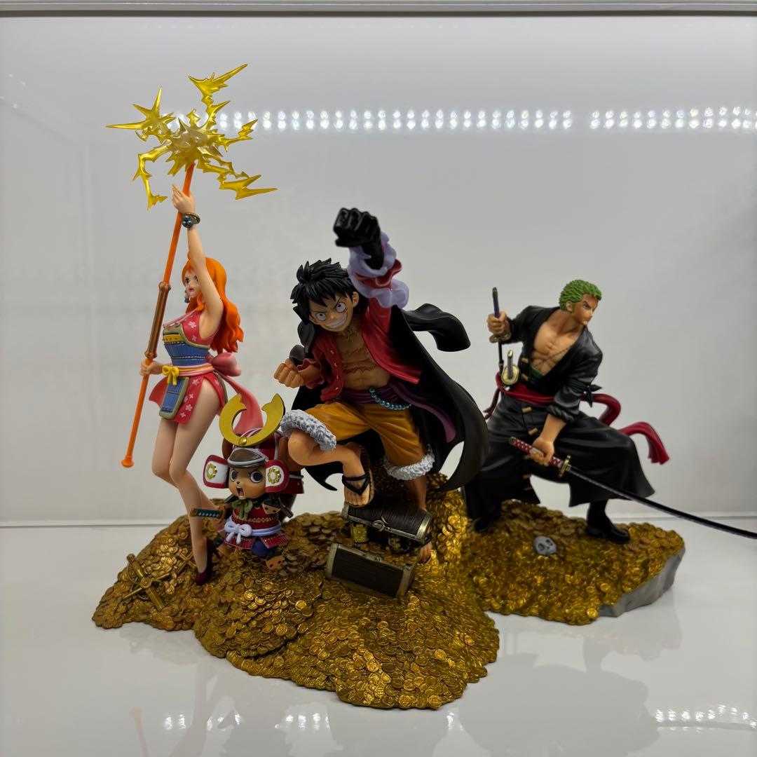 大海賊百景 ワンピース フィギュア ルフィ、ゾロ、ナミ（開封品・箱あり）