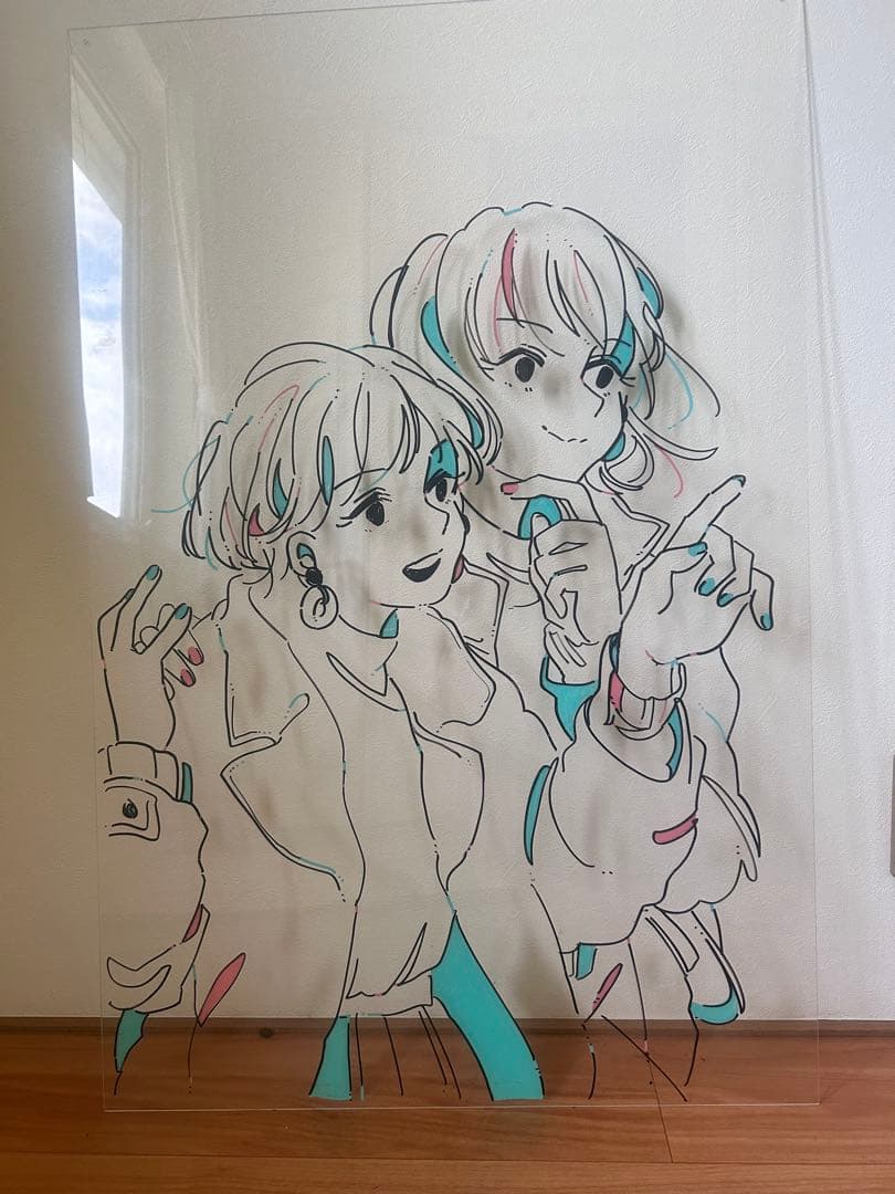 オリタケイさん 特大アクリルアート／展示会限定・一点もの