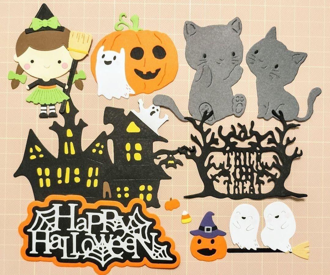 ★オーダー受付中★ハロウィン女の子セット★カボチャ★ダイカット★クラフトパンチ★