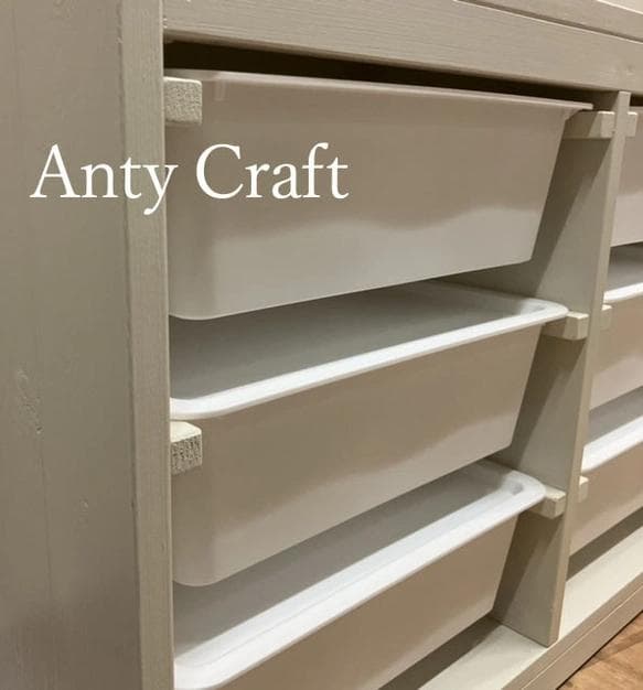 【サイズオーダー可】【引取可能】3段×2列収納棚 キッチン収納 収納ケース6個付