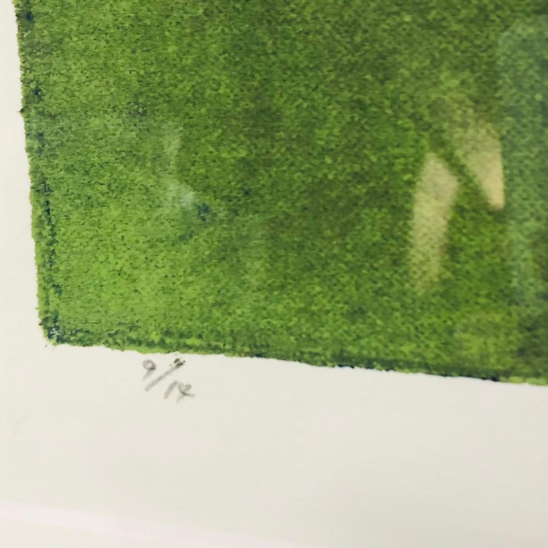 I61コレクション品✨黒木周 版画 クロスグラフ 額装品 アート作品 インテリア