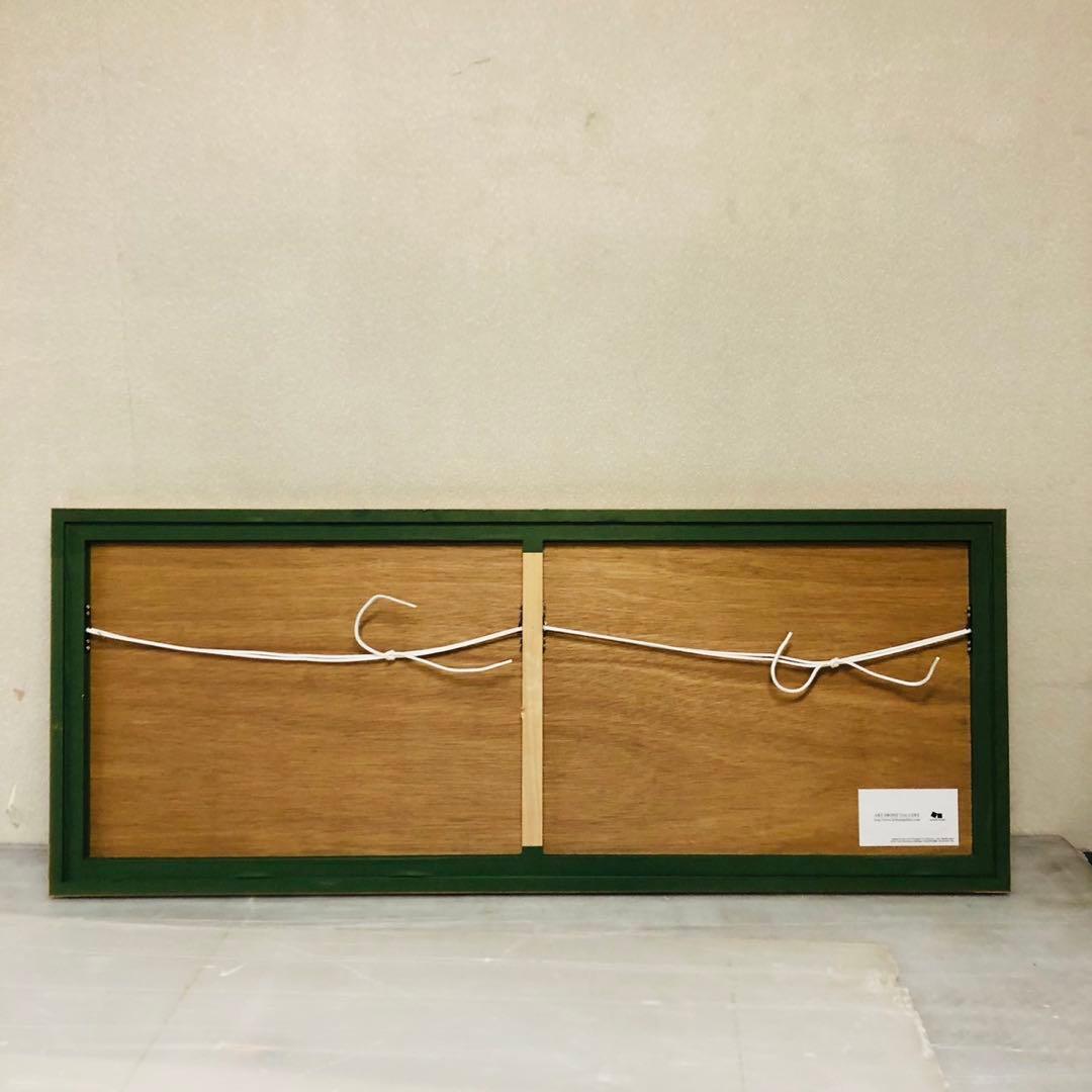 I61コレクション品✨黒木周 版画 クロスグラフ 額装品 アート作品 インテリア