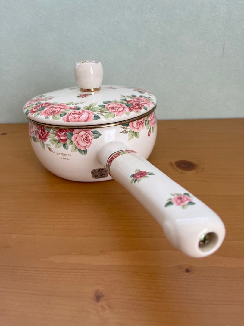 ejiry★エジリ★インペリアルローズ★片手鍋★ホーロー★16㎝