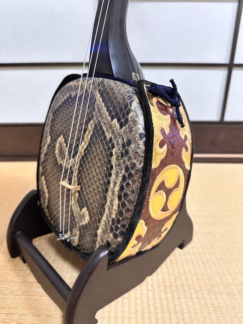 琉球楽器またよし 最高級三線 江戸與那城型 ケース付き