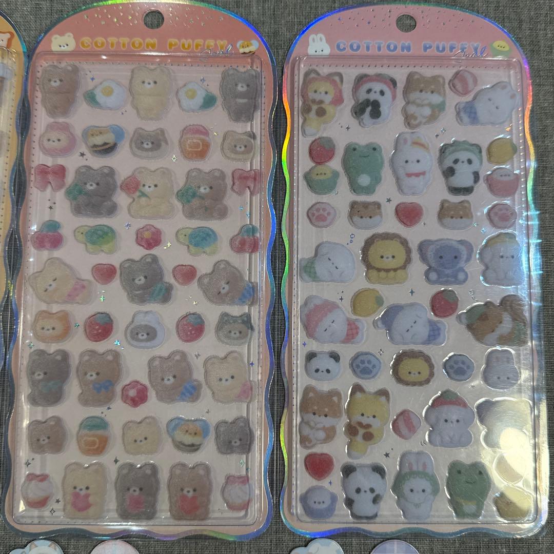 コットンパフィー 8枚セット スヌーピー