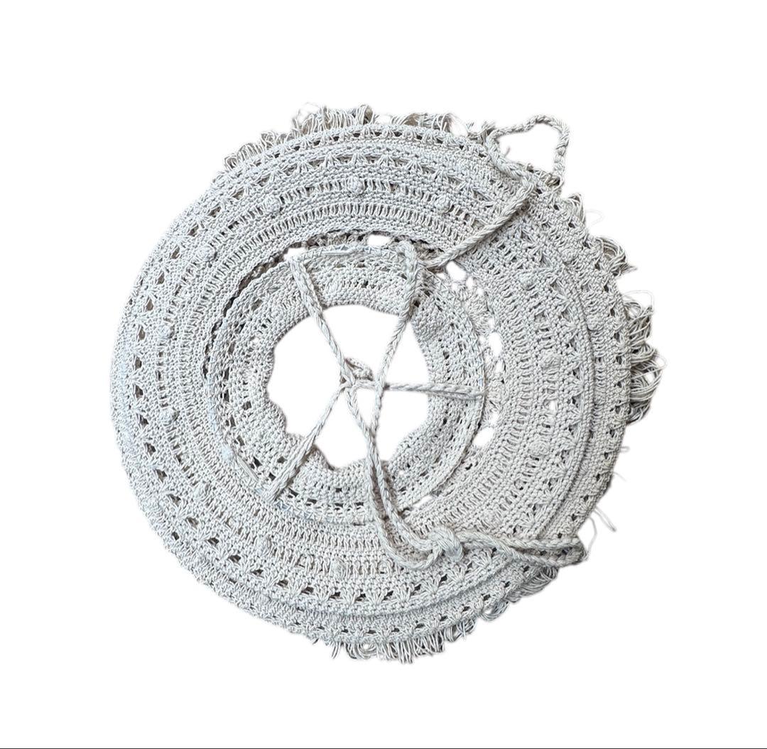 アンティーク★コットンレースフリンジペンダントライトシェード