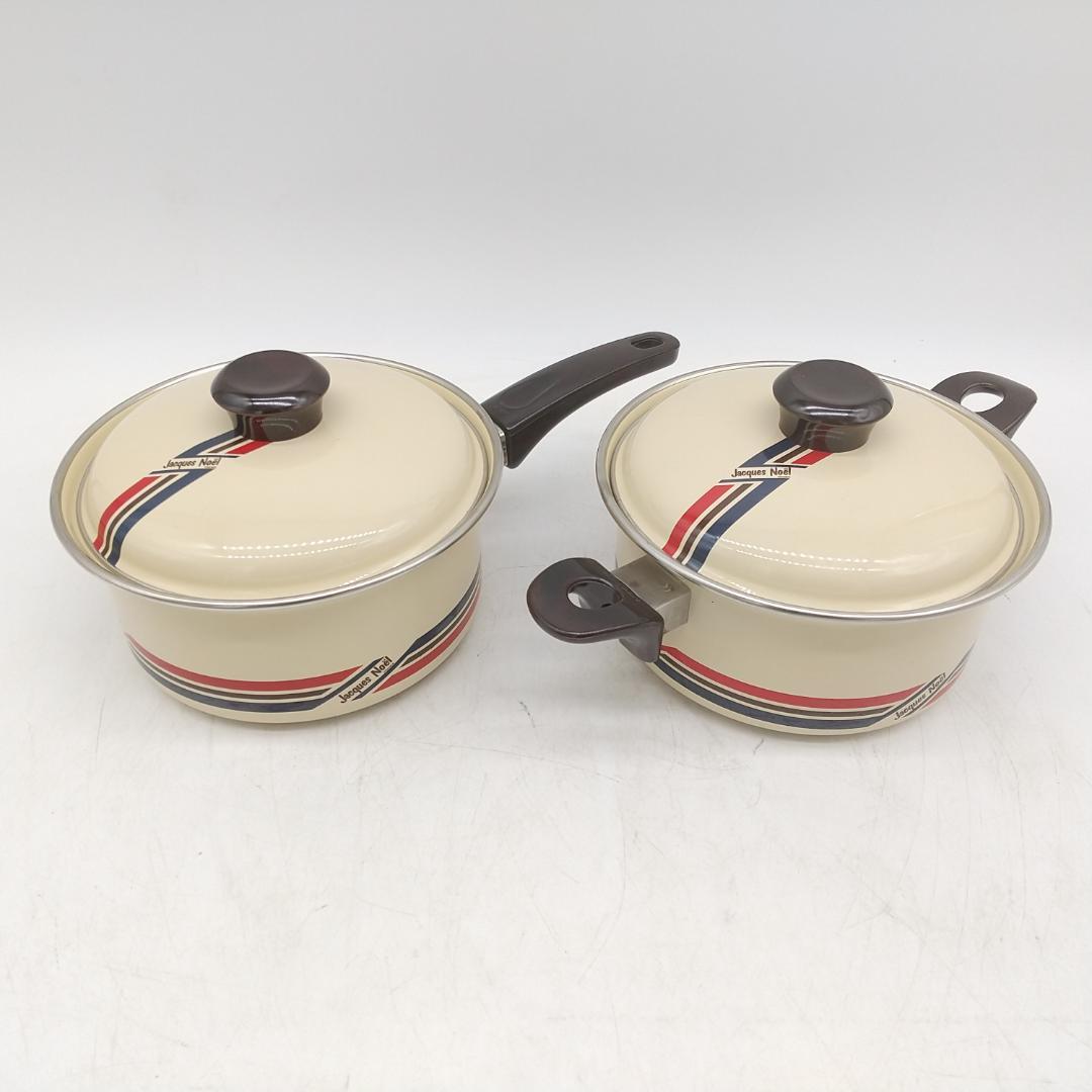 2681番 江尻ホーロー ejiry ジャックノエルデザイン ホーロー 片手鍋