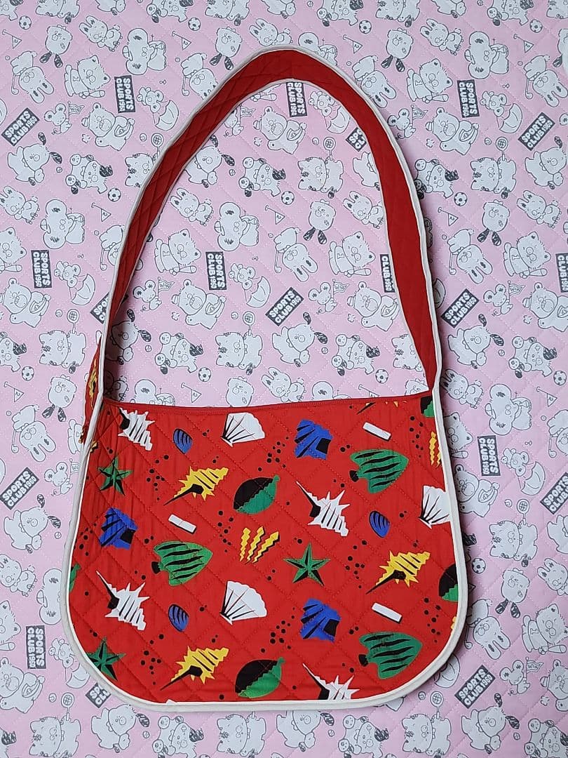 ハンドメイド　ショルダーバッグ　貝殻　ファンシー　レトロ