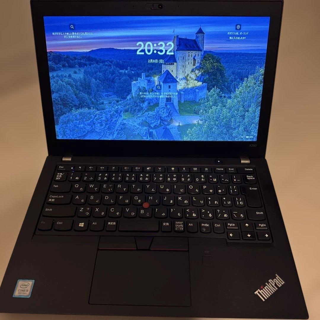 【良品】Lenovo Thinkpad X280 i5-8世代480GBSSD
