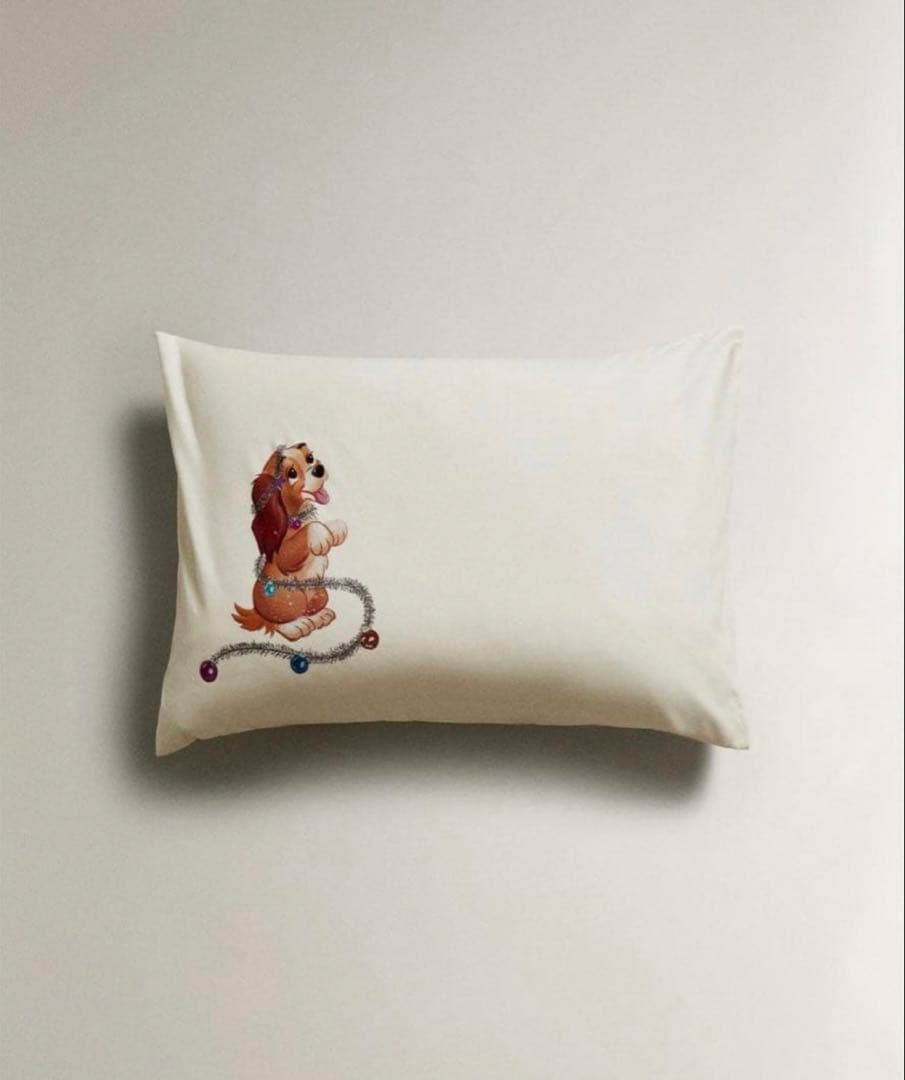 ZARA  わんわん物語　ピローケース　レディ&トランプ