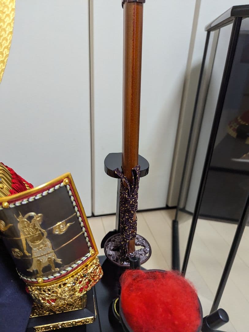 東京久月　兜飾　彫金仁王　五月人形