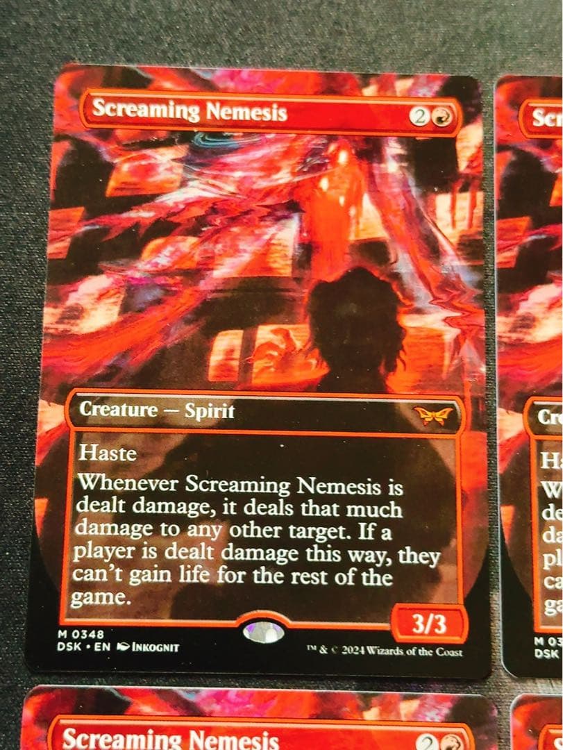 【ショーケース】叫ぶ宿敵　英語　4枚セット