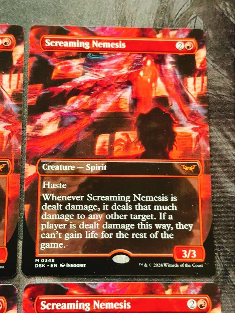 【ショーケース】叫ぶ宿敵　英語　4枚セット