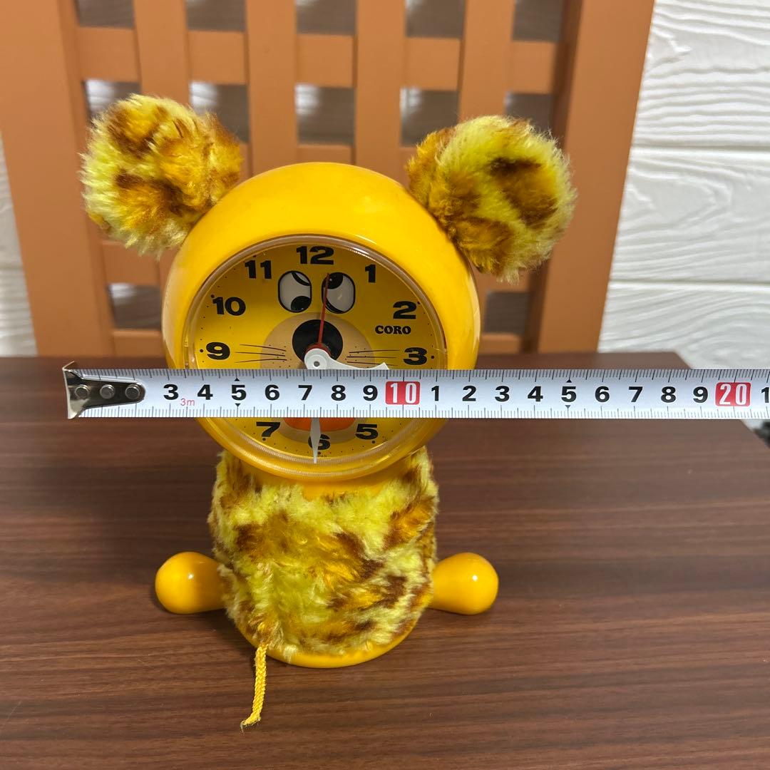 ぬいぐるみ型　目覚まし時計　セイコー　CORO ヒョウ　希少　レア　昭和40年代