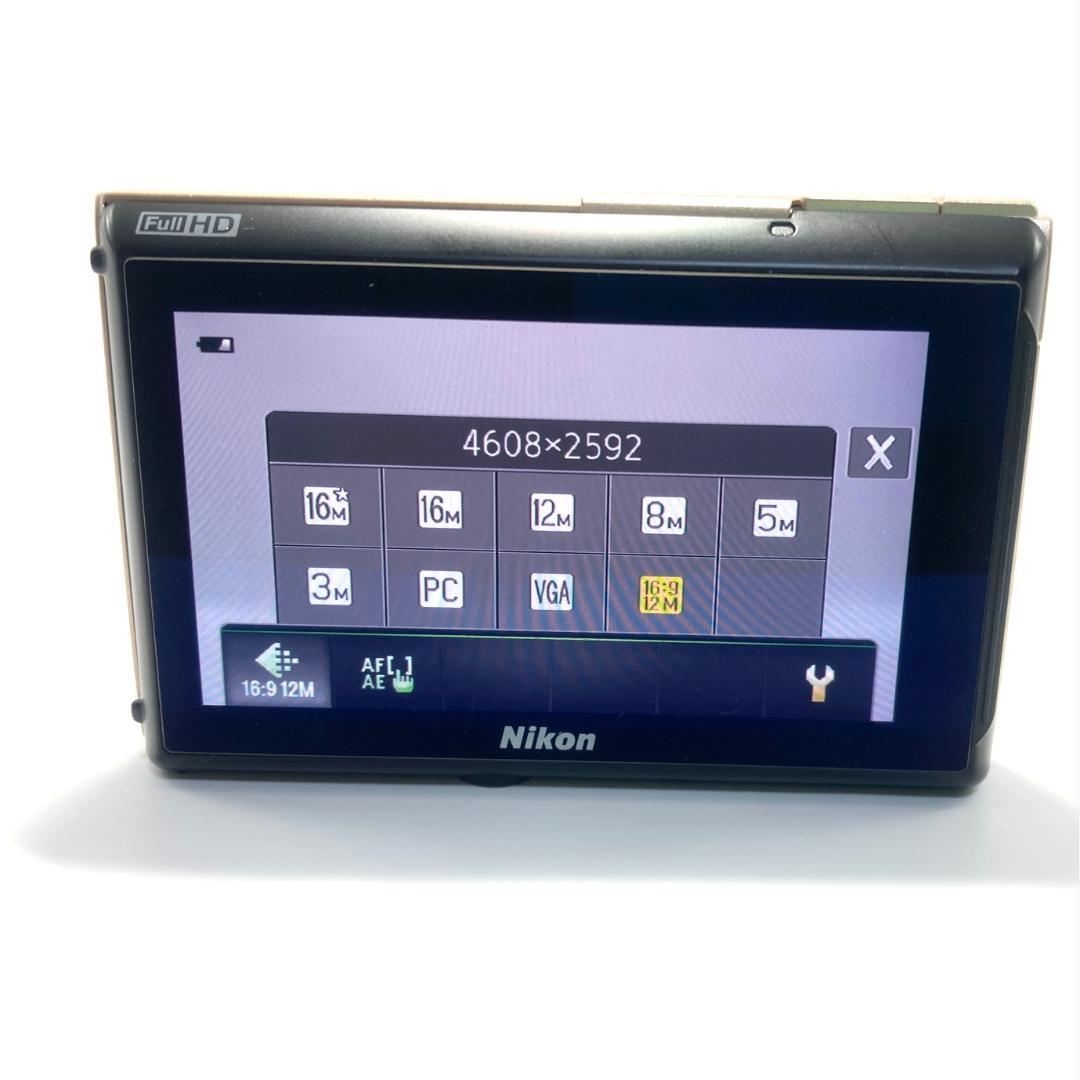 【動作品】Nikon デジカメ COOLPIX S100 ゴールド コンデジ