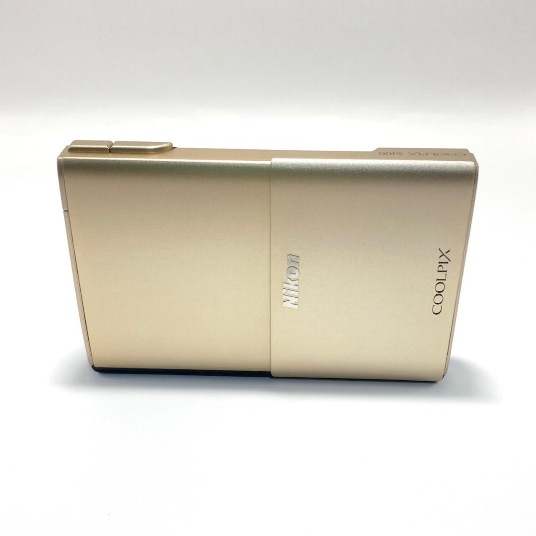 【動作品】Nikon デジカメ COOLPIX S100 ゴールド コンデジ