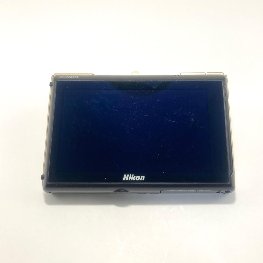 【動作品】Nikon デジカメ COOLPIX S100 ゴールド コンデジ